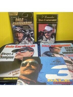Lot of 5 = Dale Earnhardt Hardcover Books - Nascar New Tribute Limited Books